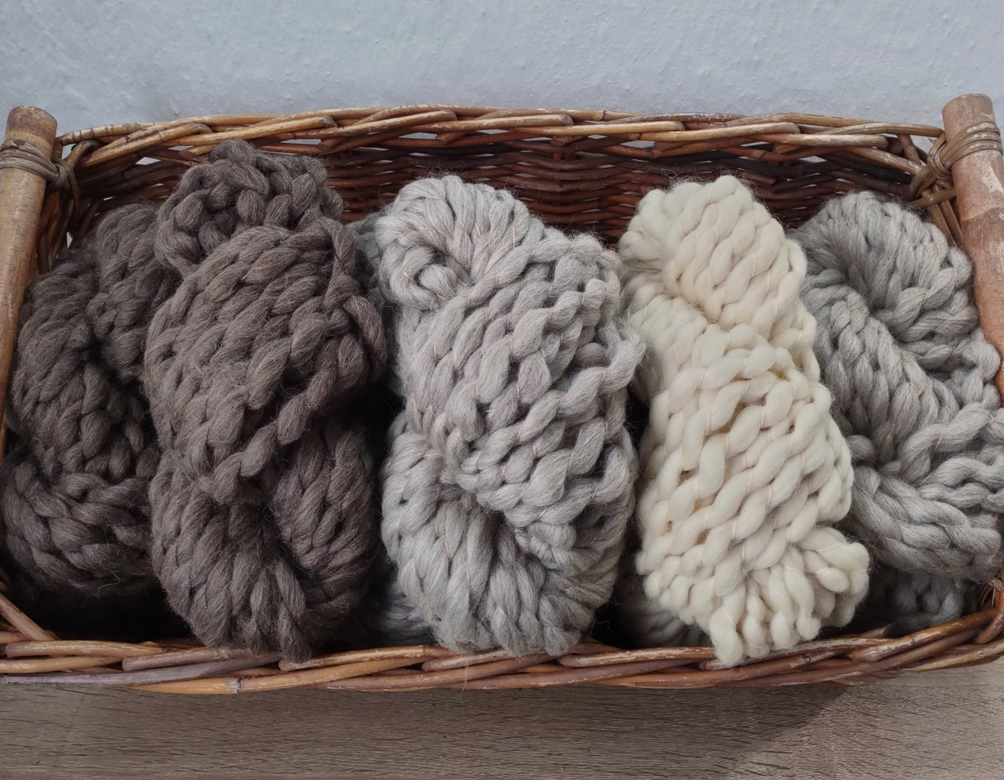 "FRANCA" DE LANA MERINO - COLOR CRUDO - LANA 100% NATURAL