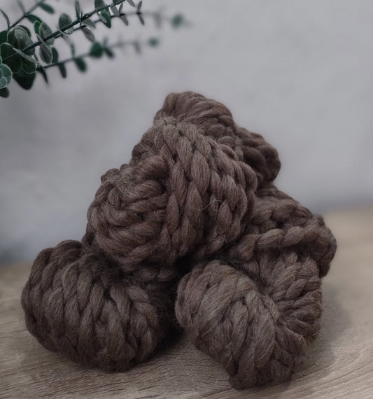 "FRANCA" DE LANA MERINO - COLOR VISON OSCURO - LANA 100% NATURAL