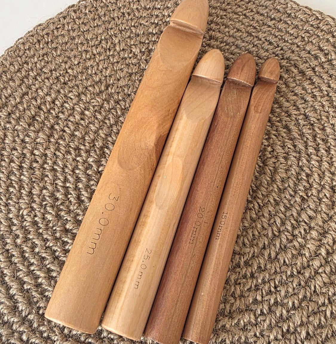 AGUJAS DE CROCHET - XXL - DE MADERA